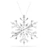 Idyllia 鏈墜和胸針, 混合式切割, 雪花, 白色, 鍍白金色 - Swarovski, 5693226