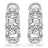 Constella 夾式耳環, 圓形切割, 白色, 鍍白金色 - Swarovski, 5693404