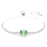 Bransoletka Matrix Tennis, Szlify różnorodne, Zielona, Powłoka z rodu - Swarovski, 5693411