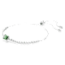 Bransoletka Matrix Tennis, Szlify różnorodne, Zielona, Powłoka z rodu - Swarovski, 5693411