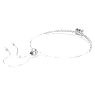 Matrix Tennis bracelet, Mixed cuts, Blue, Rhodium plated - Swarovski, 5693412