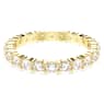 Stilla ring, Set (2), Round cut, White, Gold-tone plated - Swarovski, 5693510