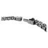 Matrix Tennis bracelet, Round cut, Gray, Ruthenium plated - Swarovski, 5693927