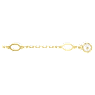 Imber extender, White, Gold-tone plated - Swarovski, 5694243