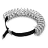 Constella choker, Round cut, White, Rhodium plated - Swarovski, 5694793