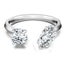 Galaxy open ring, Lab-grown diamonds 1 ct tw, Mixed shapes, 18K white gold - Swarovski, 5694920