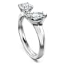Galaxy open ring, Lab-grown diamonds 1 ct tw, Mixed shapes, 18K white gold - Swarovski, 5694920