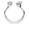 Galaxy open ring, Lab-grown diamonds 1 ct tw, Mixed shapes, 18K white gold - Swarovski, 5694920