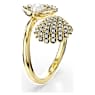 Bague Idyllia, Perle de cristal, Coquillage, Blanche, Placage de ton or - Swarovski, 5694972