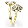 Bague Idyllia, Perle de cristal, Coquillage, Blanche, Placage de ton or - Swarovski, 5694972