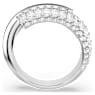 Dextera ring, White, Rhodium plated - Swarovski, 5695935