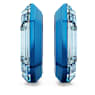 Lucent hoop earrings, Octagon shape, Small, Blue - Swarovski, 5696038