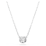Imber pendant, Round cut, White, Rhodium plated - Swarovski, 5696039