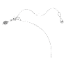 Imber จี้สร้อยคอ, เจียระไนทรงกลม, ขาว, เคลือบโรเดียม - Swarovski, 5696039