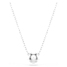 Imber pendant, Round cut, White, Rhodium plated - Swarovski, 5696039