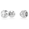 Orecchini a lobo Imber, Taglio Round, Bianchi, Placcato rodio - Swarovski, 5696073