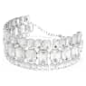 Millenia choker, Octagon cut, White, Rhodium plated - Swarovski, 5696290