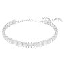 Millenia โชคเกอร์, เจียระไนทรงแปดเหลี่ยม, ขาว, เคลือบโรเดียม - Swarovski, 5696292