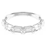 Millenia bangle, Octagon cut, White, Rhodium plated - Swarovski, 5696322