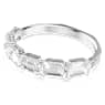Millenia bangle, Octagon cut, White, Rhodium plated - Swarovski, 5696322