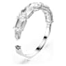Millenia bangle, Octagon cut, White, Rhodium plated - Swarovski, 5696322