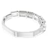 Millenia bangle, Octagon cut, White, Rhodium plated - Swarovski, 5696322