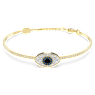 Symbolica bangle, Evil eye, Blue, Gold-tone plated - Swarovski, 5696467