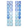 Millenia clip earrings, Octagon cut, Color gradient, Long, Blue, Rhodium plated - Swarovski, 5696517