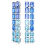 Millenia clip earrings, Octagon cut, Color gradient, Long, Blue, Rhodium plated - Swarovski, 5696517