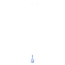 Pendente Millenia, Taglio ottagonale, Blu, Placcato rodio - Swarovski, 5696518