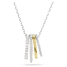 Hyperbola pendant, Mixed cuts, White, Mixed metal finish - Swarovski, 5696626