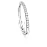 Eternity band ring, Lab-grown diamonds 0.2 ct tw, Round shape, Sterling silver - Swarovski, 5696895