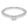Eternity solitaire ring, Lab-grown diamonds 0.25 ct tw, Round shape, Sterling silver - Swarovski, 5696906