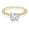 Bague solitaire Eternity, Diamants créés en laboratoire 1,2 ct tw, Forme ronde, Or jaune 14 carats - Swarovski, 5696939