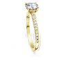 Bague solitaire Eternity, Diamants créés en laboratoire 1,2 ct tw, Forme ronde, Or jaune 14 carats - Swarovski, 5696939