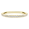 Eternity band ring, Lab-grown diamonds 0.2 ct tw, Round shape, 14K yellow gold - Swarovski, 5697002