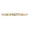 Eternity band ring, Lab-grown diamonds 0.2 ct tw, Round shape, 14K yellow gold - Swarovski, 5697002
