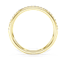 Eternity band ring, Lab-grown diamonds 0.2 ct tw, Round shape, 14K yellow gold - Swarovski, 5697002