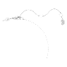 Sublima pendant, Round cut, White, Rhodium plated - Swarovski, 5697190