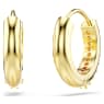 Pendientes de aro Matrix, Talla redonda, Blancos, Baño tono oro - Swarovski, 5697228