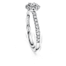 Anello solitario halo Eternity, Diamanti creati in laboratorio 0,45 ct tw, Forma rotonda, Argento sterling - Swarovski, 5697430