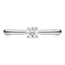 Eternity solitaire ring, Lab-grown diamonds 0.25 ct tw, Round shape, Sterling silver - Swarovski, 5697479