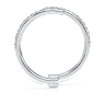 Eternity open band ring, Lab-grown diamonds 0.2 ct tw, Round shape, 18K white gold - Swarovski, 5697693