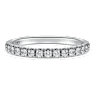 Eternity band ring, Lab-grown diamonds 0.4 ct tw, Round shape, 18K white gold - Swarovski, 5697721