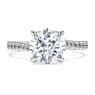 Anillo solitario Eternity, Diamantes creados en laboratorio (peso total de 2,25 quilate), Forma redonda, Oro blanco de 18 quilates - Swarovski, 5697744
