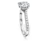 Anillo solitario Eternity, Diamantes creados en laboratorio (peso total de 2,25 quilate), Forma redonda, Oro blanco de 18 quilates - Swarovski, 5697744