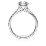 Anillo solitario Eternity, Diamantes creados en laboratorio (peso total de 2,25 quilate), Forma redonda, Oro blanco de 18 quilates - Swarovski, 5697744