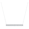 Eternity 바 펜던트, 랩 그로운 다이아몬드 0.5ct tw, 라운드 쉐입, 18K 화이트 골드 - Swarovski, 5697762