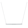 Eternity 바 펜던트, 랩 그로운 다이아몬드 0.5ct tw, 라운드 쉐입, 18K 화이트 골드 - Swarovski, 5697762