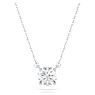 Eternity 單鑽鏈墜, 總重 1 克拉培育鑽石, 圓形, 18K 金（白色) - Swarovski, 5697765